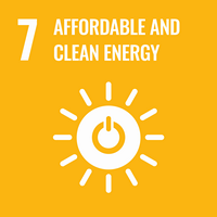 sustainable goals icon affordable and clean energy