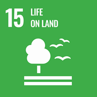 sustainable goals icon life on land
